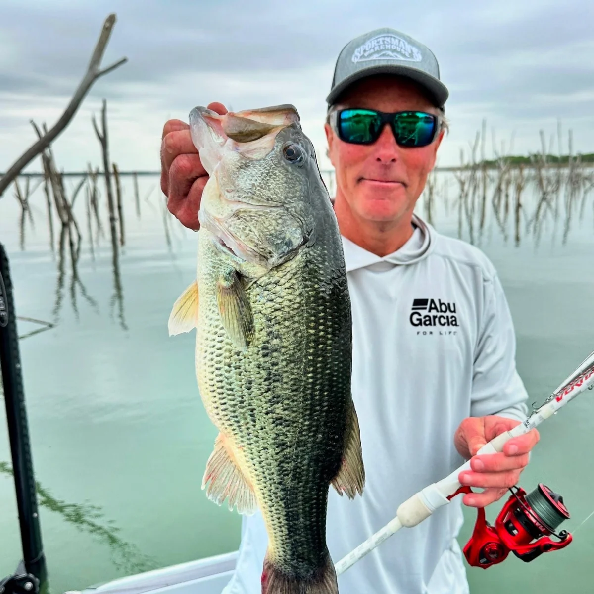 Chad LaChance holding a largemouth bass